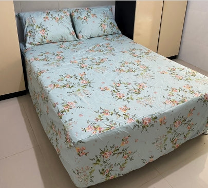 Colha de cama estampada sem babado