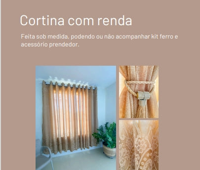 Cortina com renda